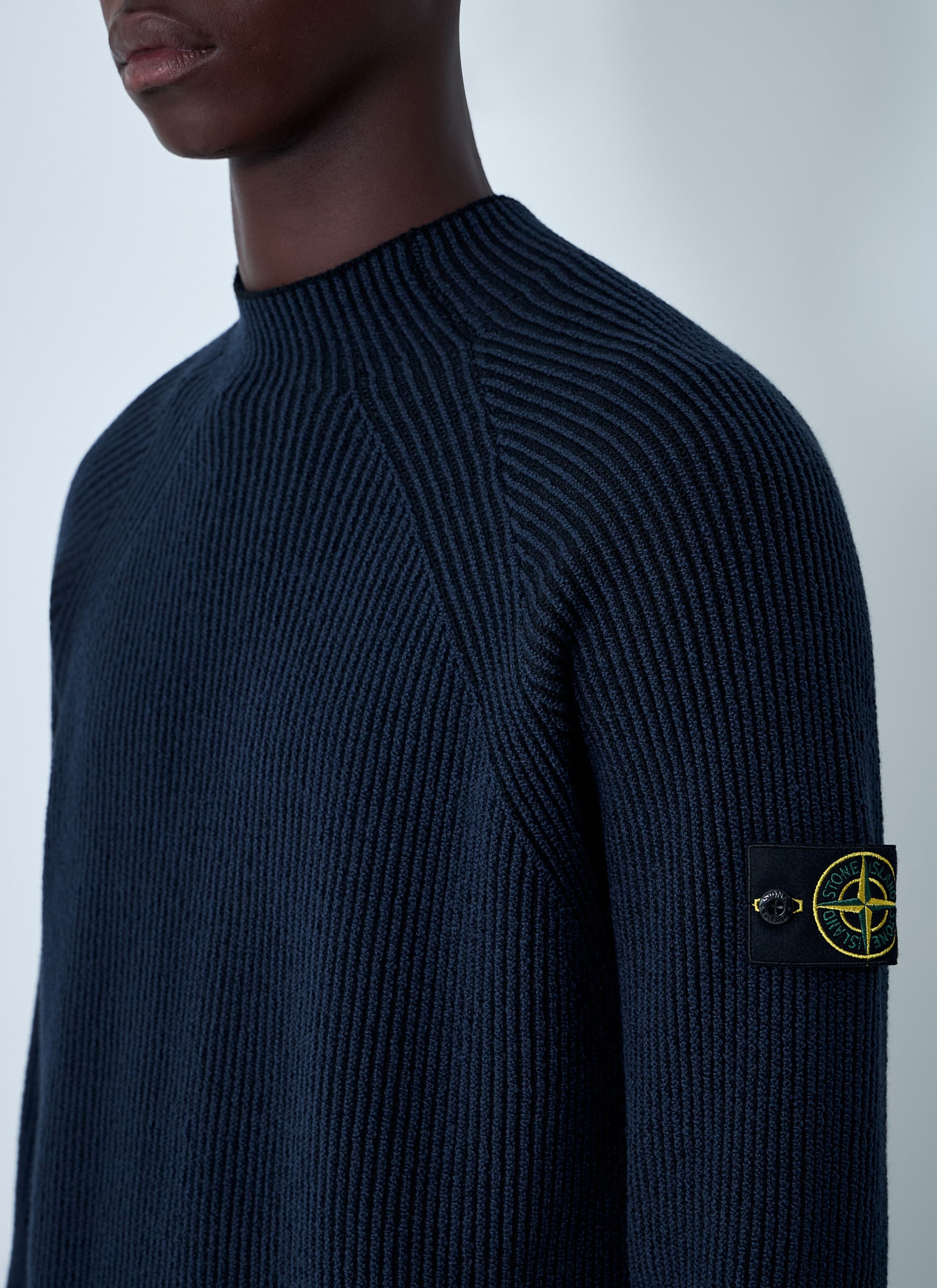 Stone Island Rib Logo Patch Sweater Size US XXL / EU 58 / 5 - 5 Thumbnail
