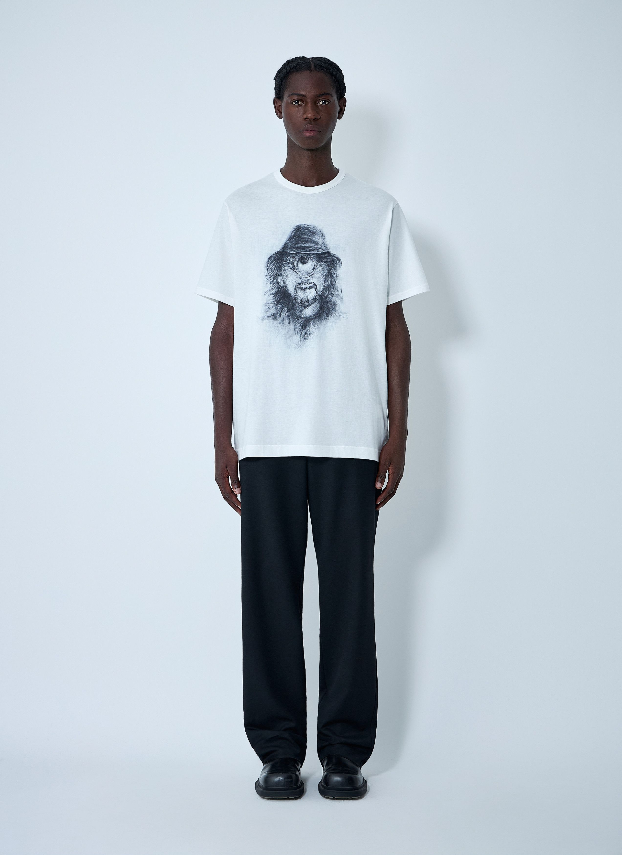 Yohji Yamamoto Logo Motif T-Shirt Size US L / EU 52-54 / 3 - 2 Thumbnail