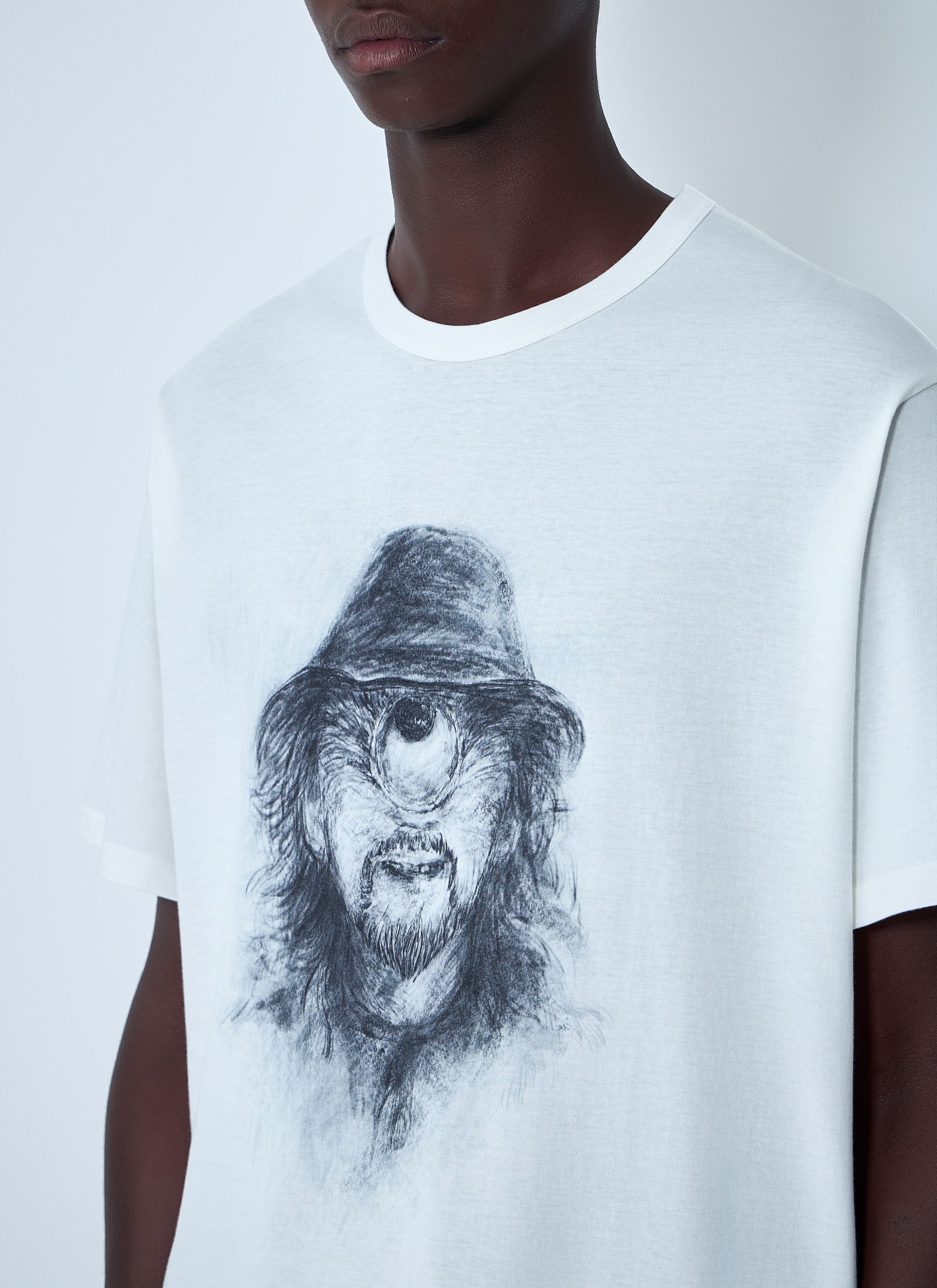Yohji Yamamoto Logo Motif T-Shirt Size US L / EU 52-54 / 3 - 5 Thumbnail