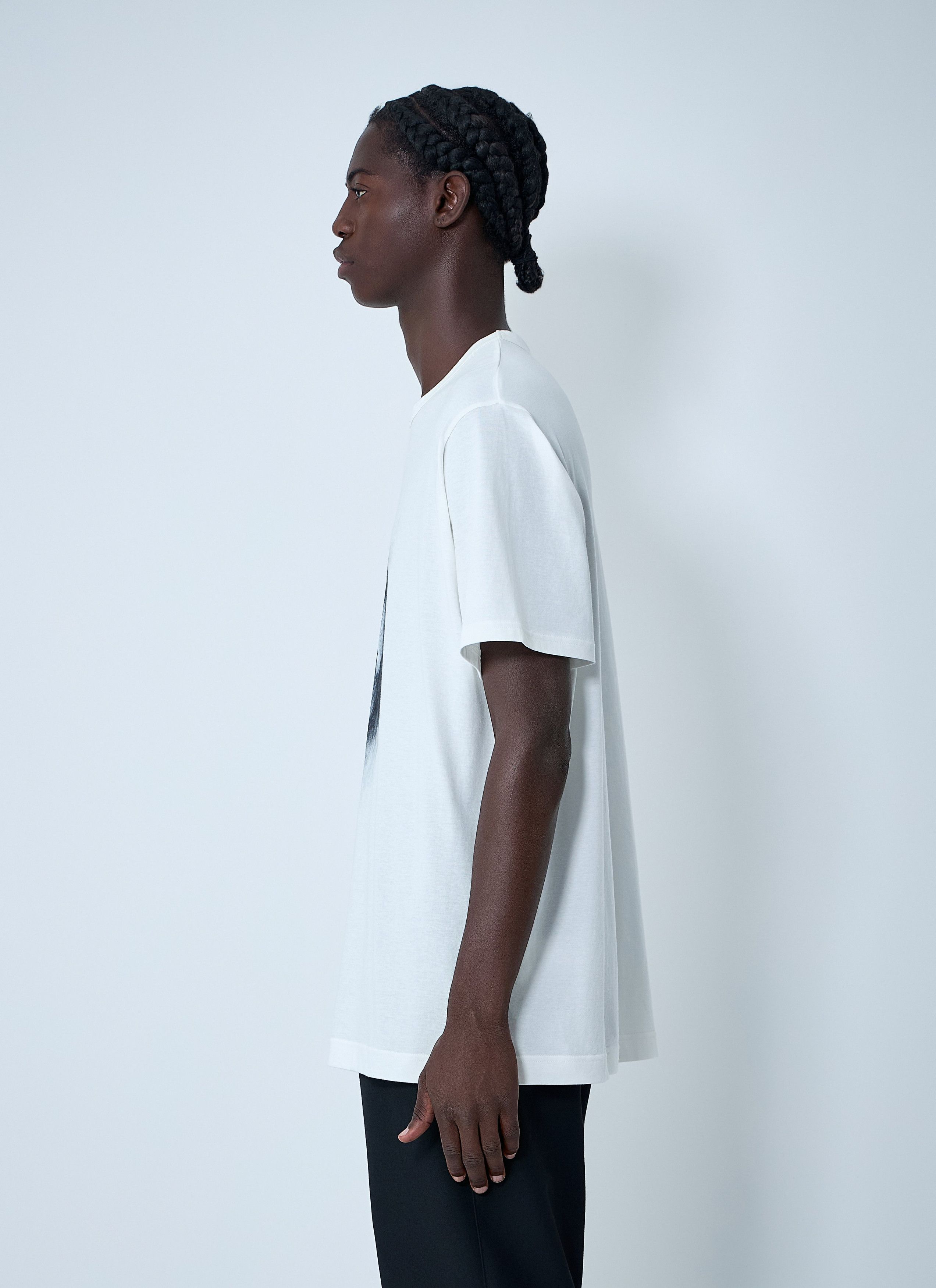 Yohji Yamamoto Logo Motif T-Shirt Size US L / EU 52-54 / 3 - 3 Thumbnail