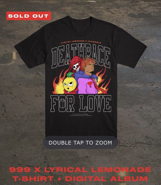 Lyrical Lemonade 999 Club x Lyrical Lemonade Juice Wrld Merch Tee Grailed