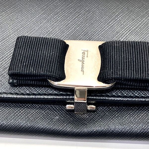 Salvatore Ferragamo Salvatore Ferragamo Salvatore Ferragamo Vara Leather Long Wallet Leather Long Wallet KI-22B559 Size ONE SIZE - 6 Thumbnail