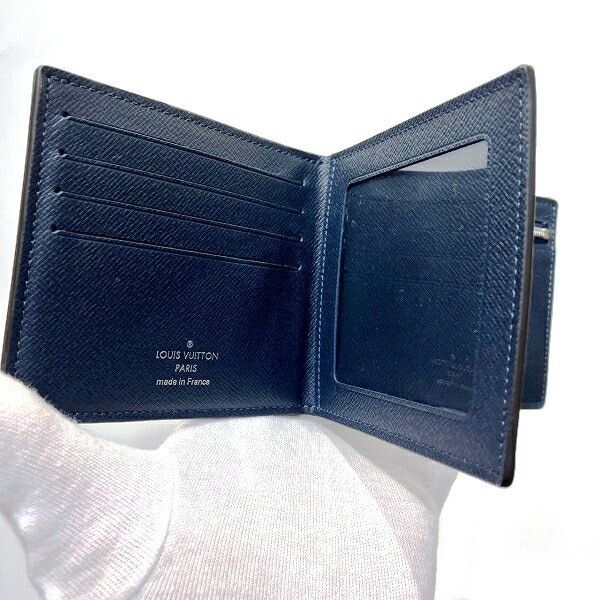 Louis Vuitton Louis Vuitton Amerigo Taiga Wallet Leather Short Wallet M42100