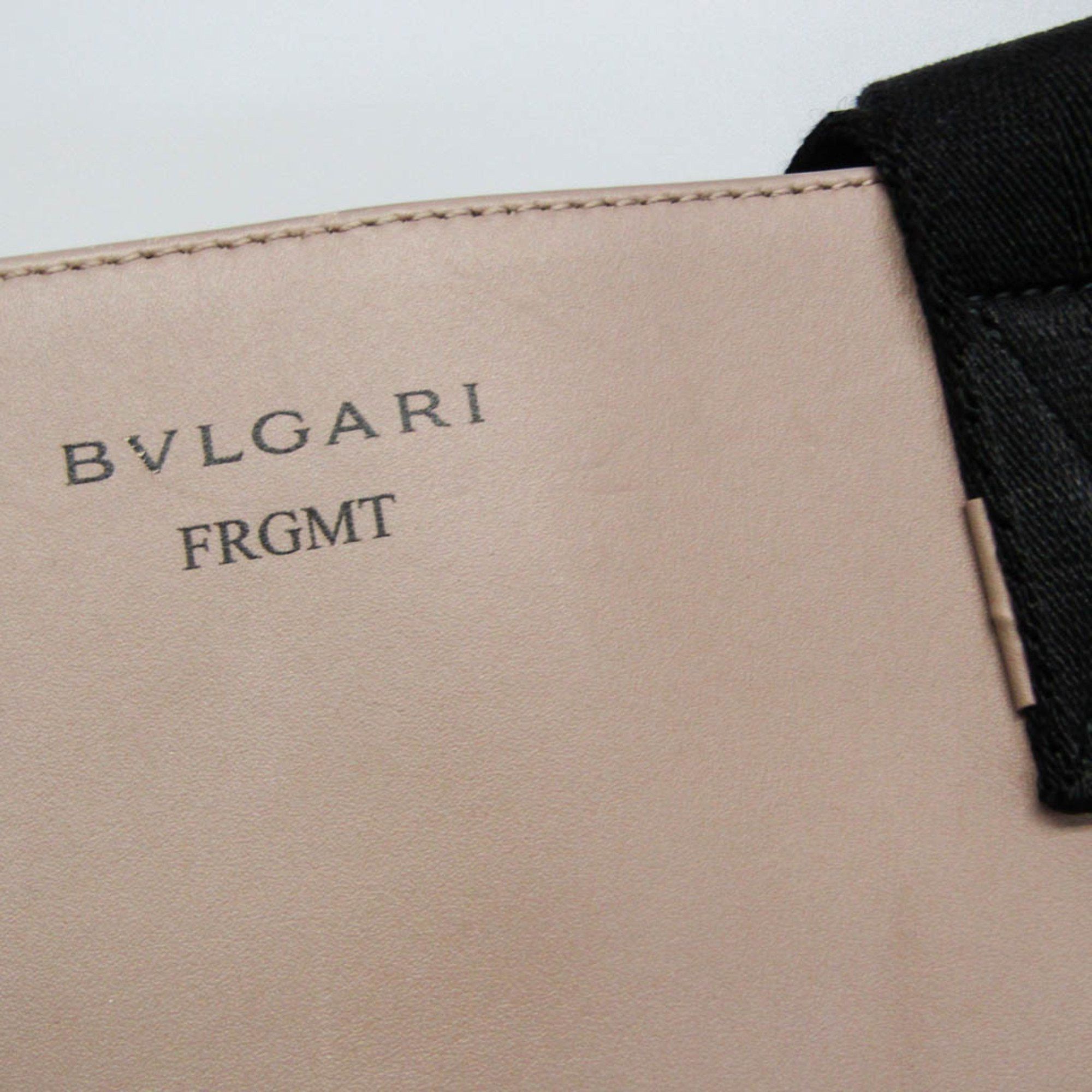Bvlgari Bvlgari BB Fragment FRGMT BVLGARI × FUJIWARA Men,Women Leather Tote Bag Pink Beige Size ONE SIZE - 10 Thumbnail