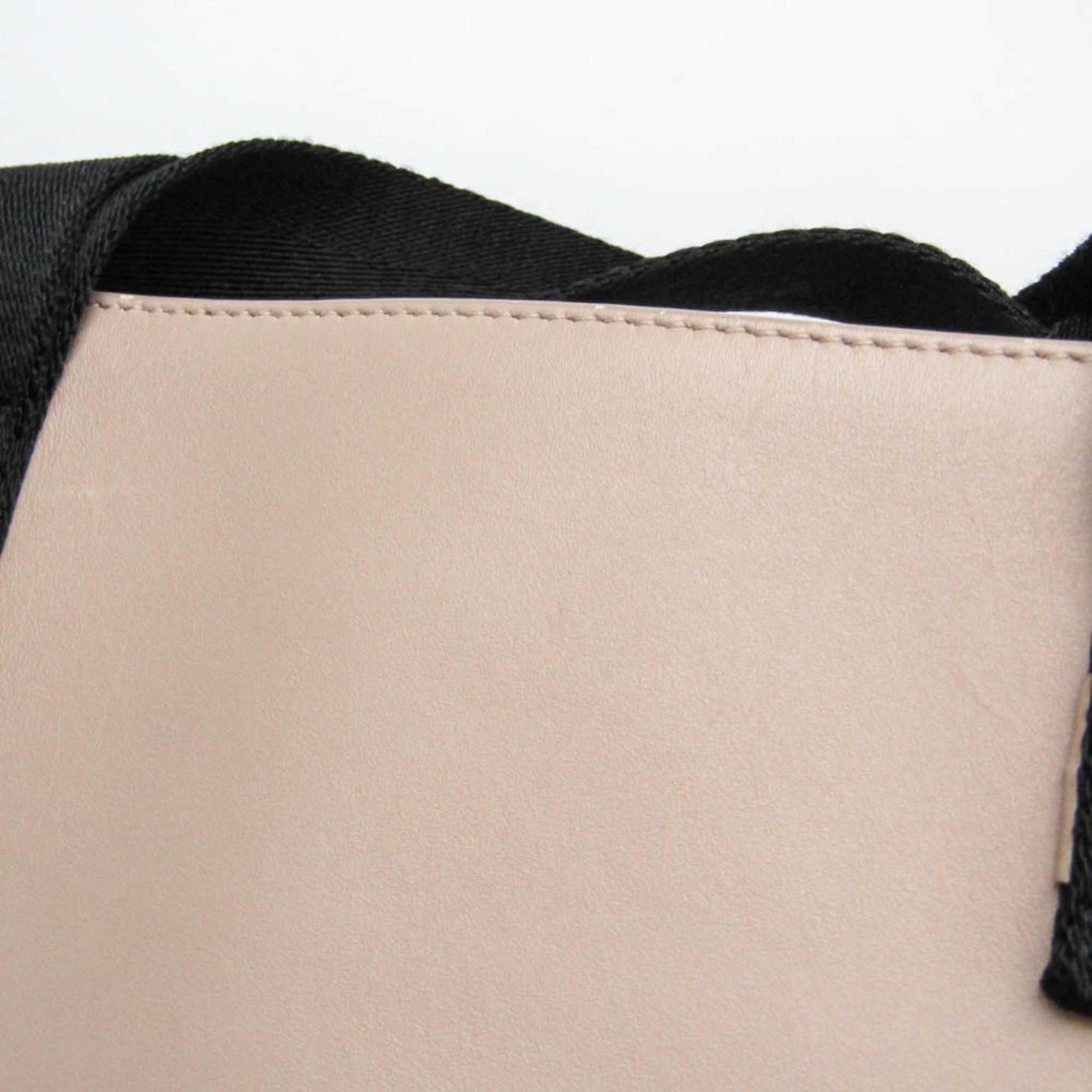 Bvlgari Bvlgari BB Fragment FRGMT BVLGARI × FUJIWARA Men,Women Leather Tote Bag Pink Beige Size ONE SIZE - 11 Thumbnail