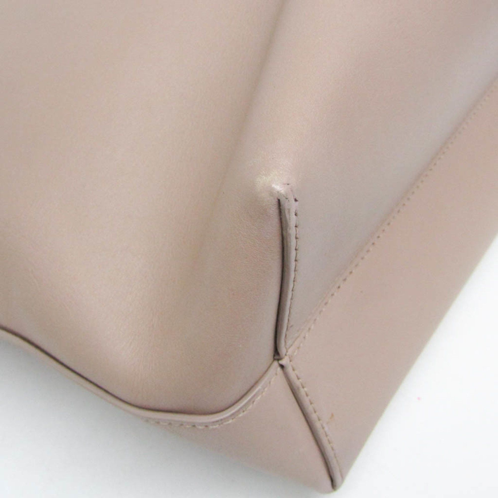 Bvlgari Bvlgari BB Fragment FRGMT BVLGARI × FUJIWARA Men,Women Leather Tote Bag Pink Beige Size ONE SIZE - 5 Thumbnail