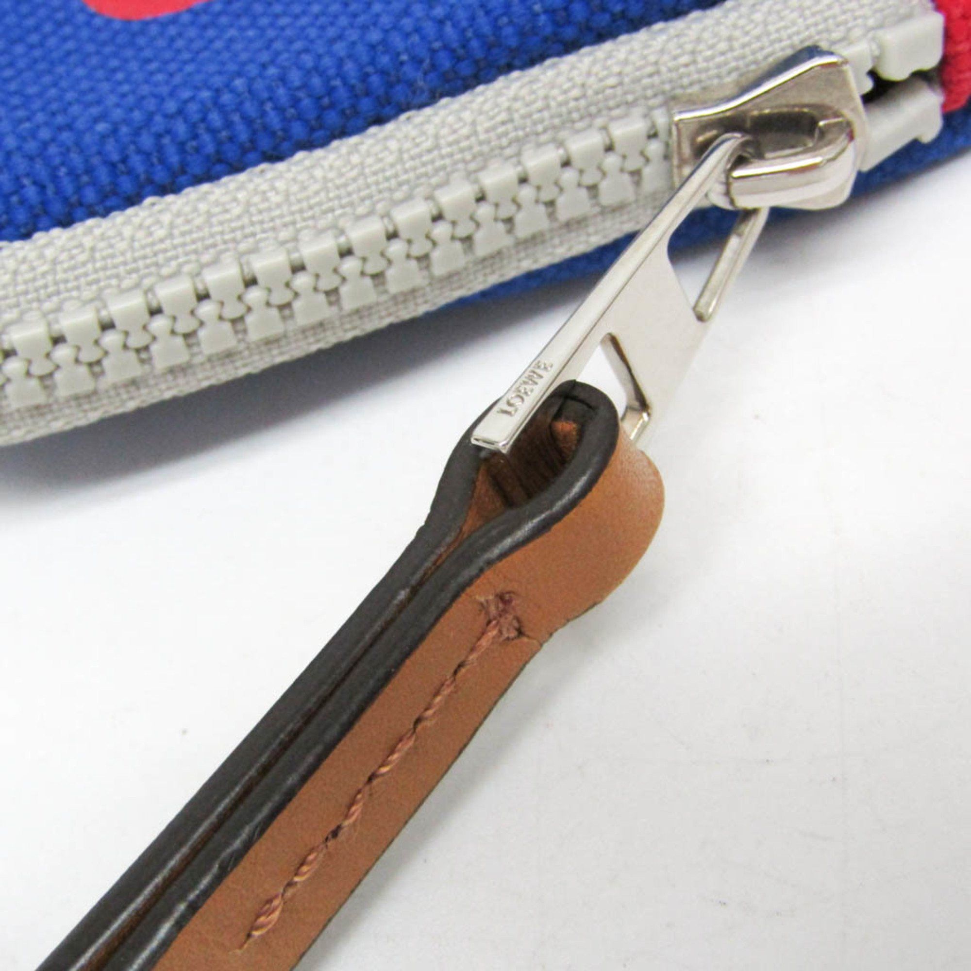 Loewe Loewe Eye Loewe Nature 101.50AC41 Men,Women Canvas Pouch Blue,Gray,Red Color Size ONE SIZE - 6 Thumbnail
