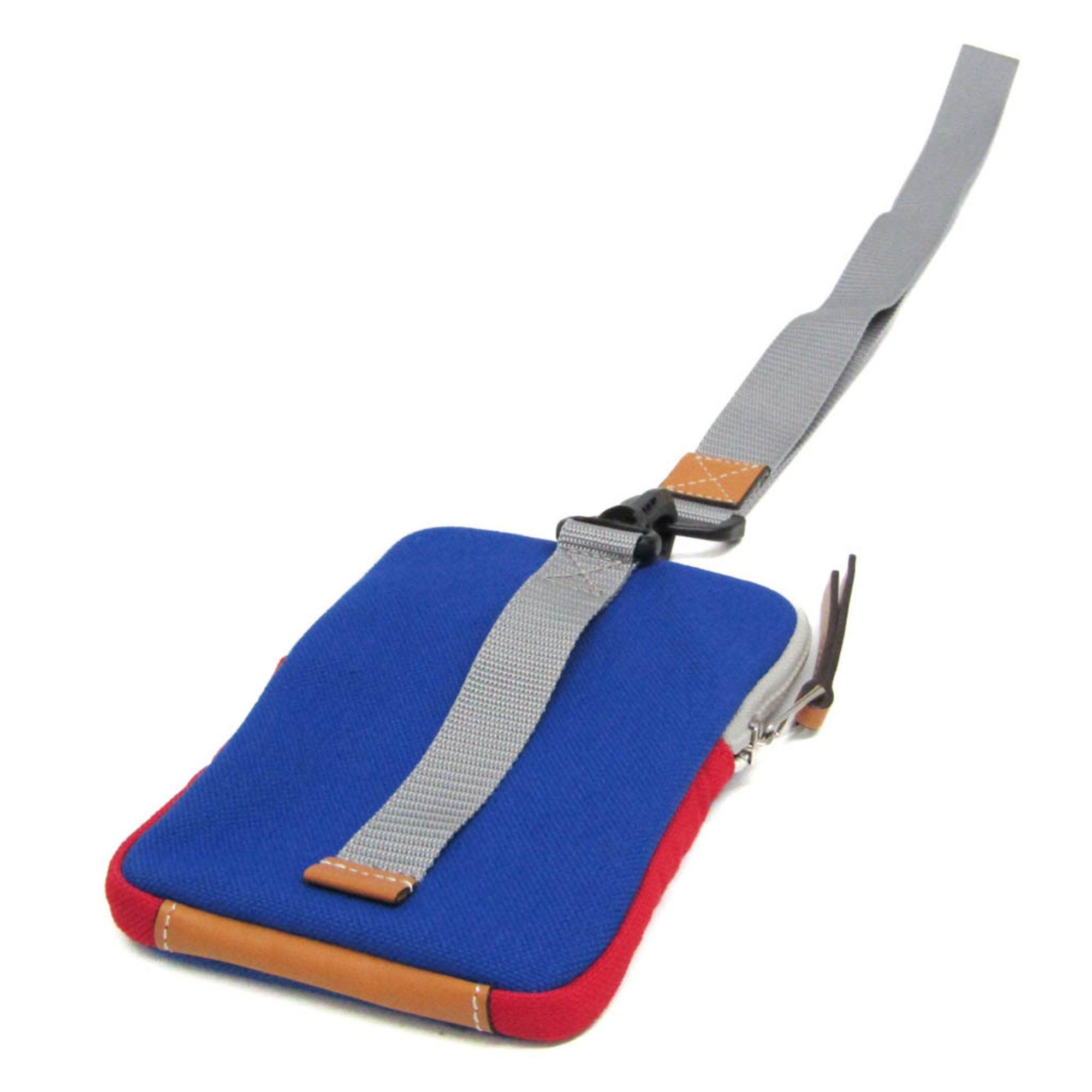 Loewe Loewe Eye Loewe Nature 101.50AC41 Men,Women Canvas Pouch Blue,Gray,Red Color Size ONE SIZE - 2 Thumbnail