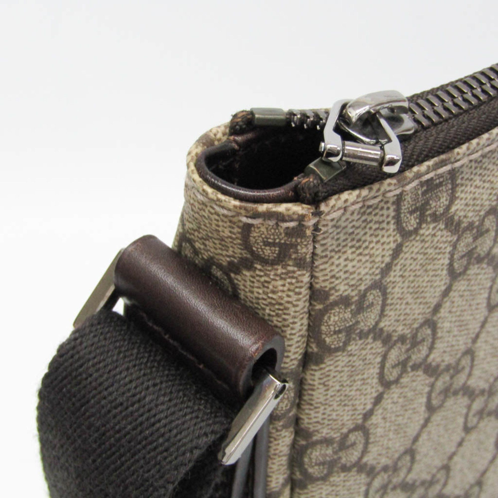Gucci Gucci 110054 Men,Women GG Supreme Shoulder Bag Beige,Brown Size ONE SIZE - 4 Thumbnail