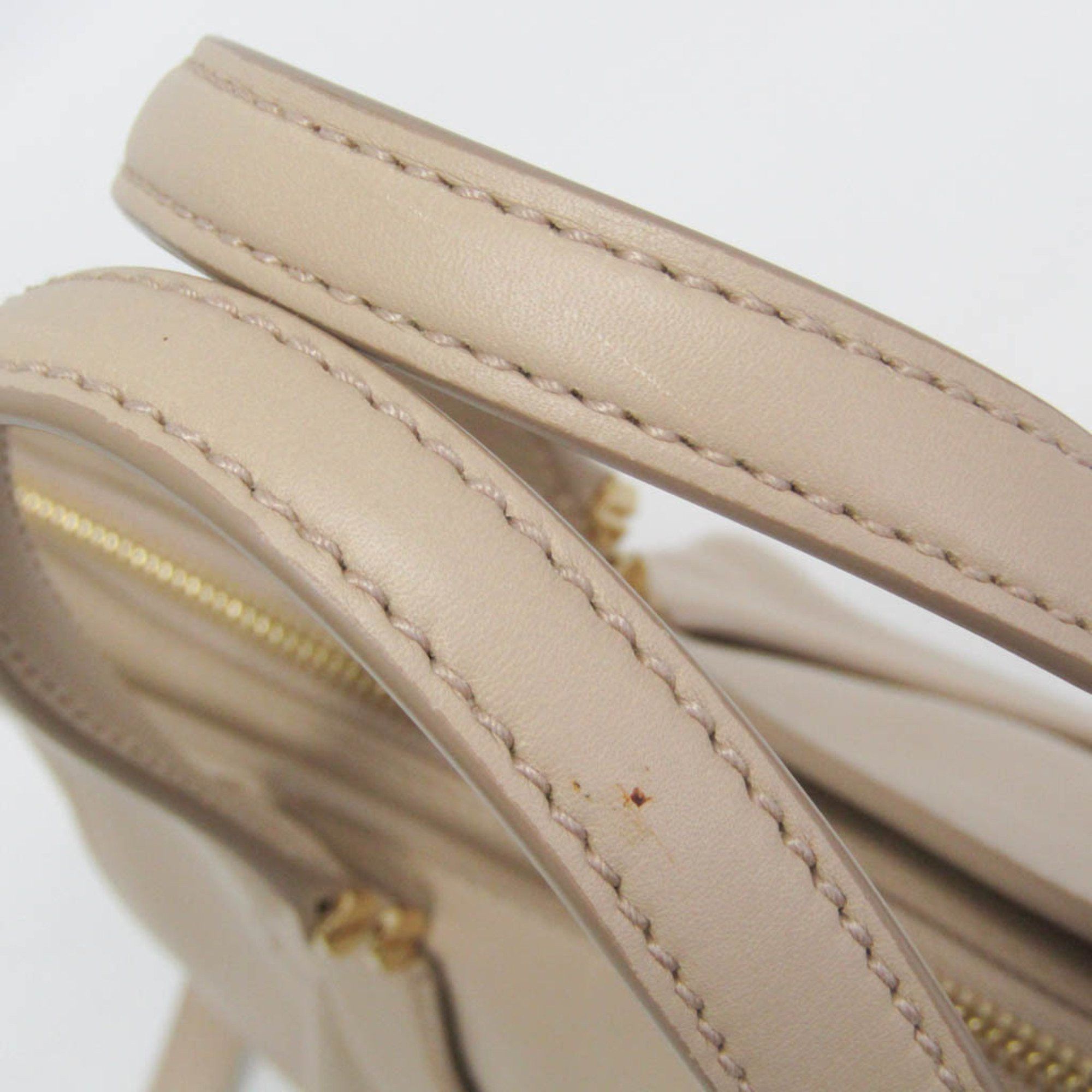 Salvatore Ferragamo Salvatore Ferragamo Gancini EE-21 F703 Women's Leather Handbag,Shoulder Bag Light Beige Size ONE SIZE - 15 Thumbnail