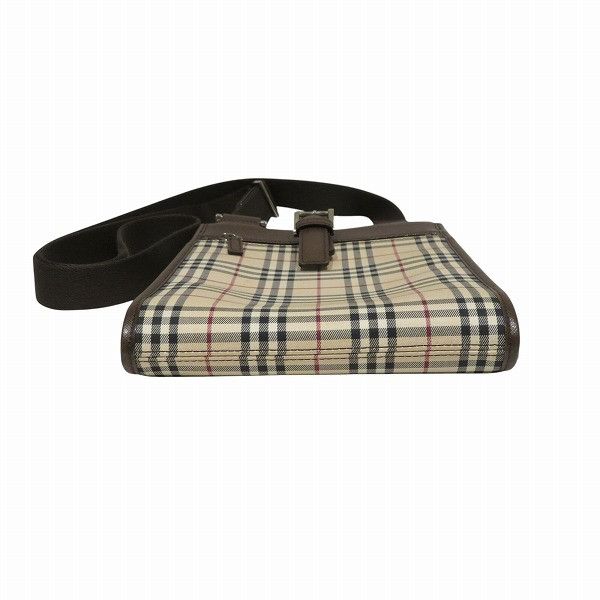 Burberry Burberry Burberry Nova Check Canvas Leather Shoulder Bag Canvas Crossbody Bag DUTY FREE for USA Size ONE SIZE - 3 Thumbnail