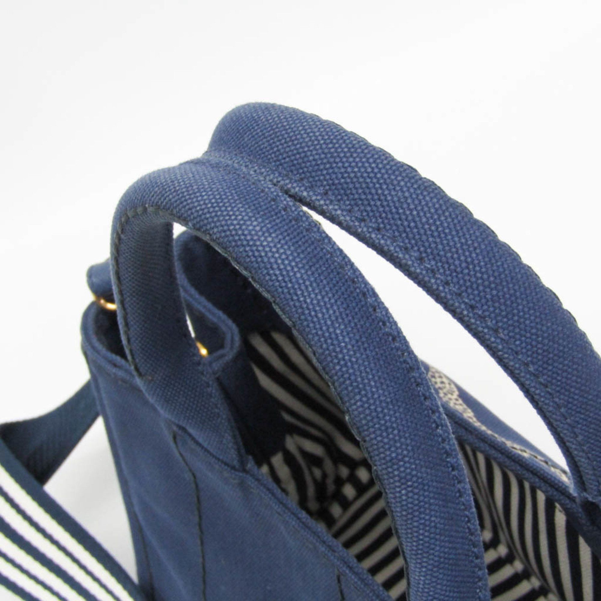 Prada Prada Canapa S Size 1BG439 Women's Canvas Shoulder Bag,Tote Bag Blue Size ONE SIZE - 10 Thumbnail