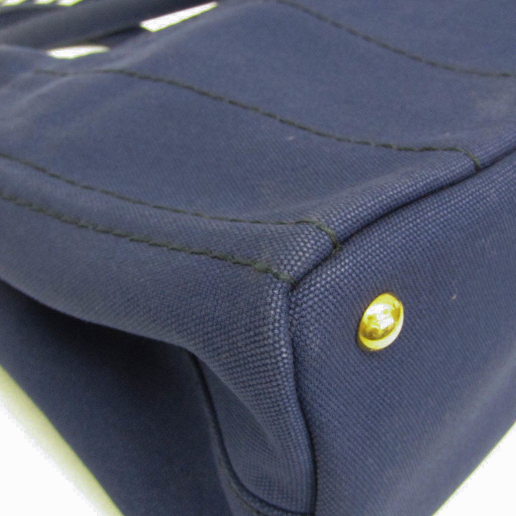 Prada Prada Canapa S Size 1BG439 Women's Canvas Shoulder Bag,Tote Bag Blue Size ONE SIZE - 6 Thumbnail
