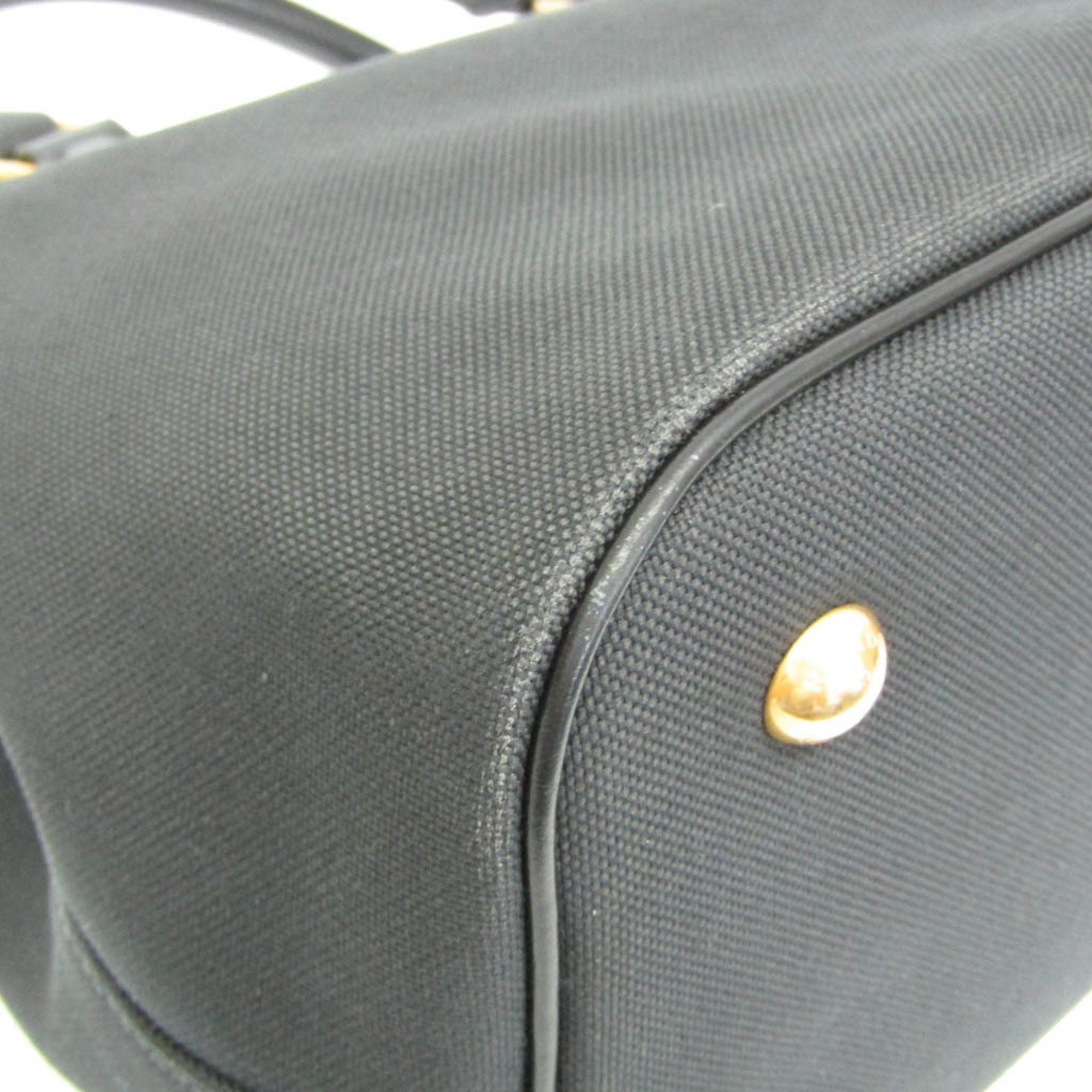 Prada Prada LOGO JACQUARD 1BA172 Women's Leather,Jacquard Handbag,Shoulder Bag Black Size ONE SIZE - 5 Thumbnail