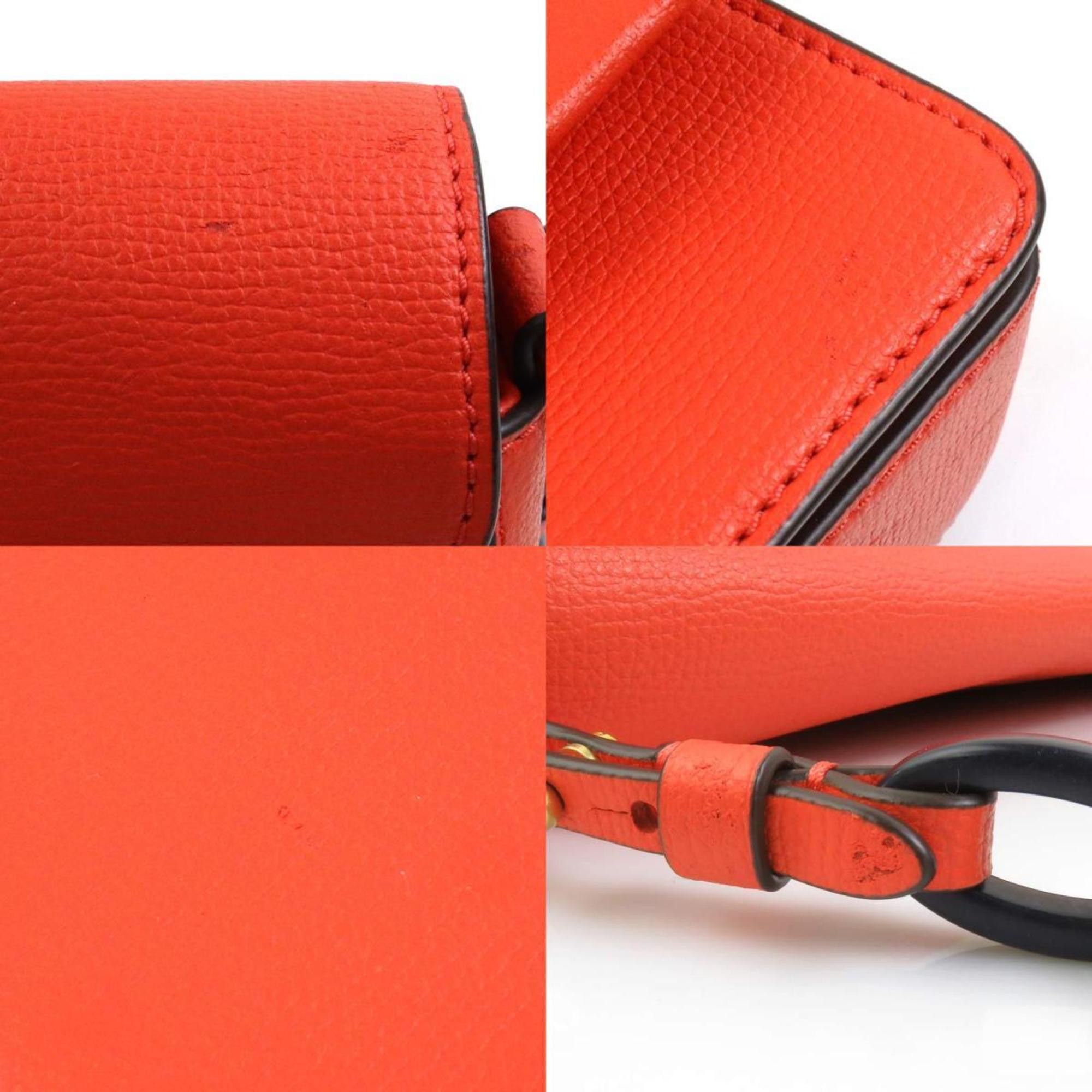 Tory Burch Tory Burch Women's Leather Handbag Shoulder Bag in Orange Red (h31354a) Size ONE SIZE - 4 Thumbnail