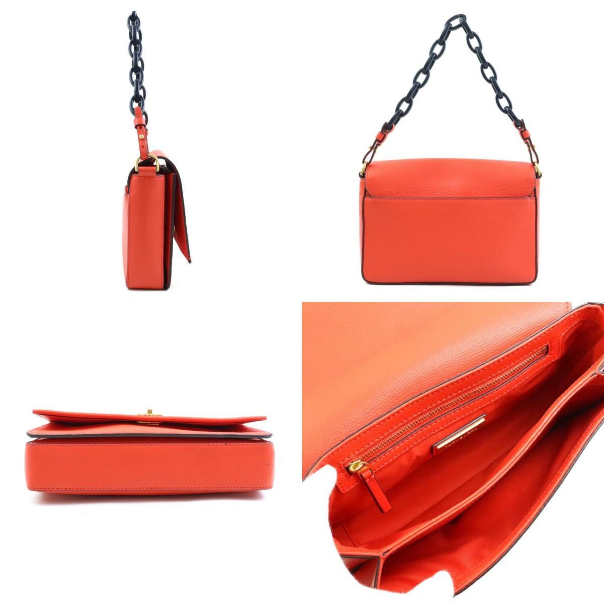 Tory Burch Tory Burch Women's Leather Handbag Shoulder Bag in Orange Red (h31354a) Size ONE SIZE - 2 Thumbnail