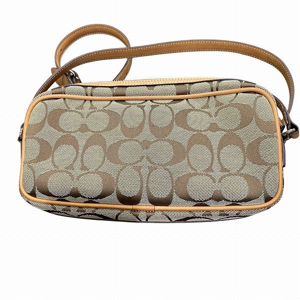 Coach Coach Coach Signature Canvas Leather Shoulder Bag Canvas Shoulder Bag 6616 DUTY FREE for USA Size ONE SIZE - 2 Thumbnail