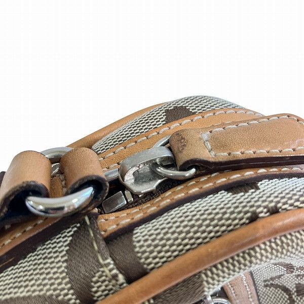 Coach Coach Coach Signature Canvas Leather Shoulder Bag Canvas Shoulder Bag 6616 DUTY FREE for USA Size ONE SIZE - 8 Thumbnail