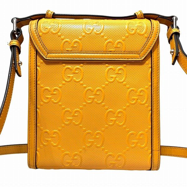 Gucci Gucci Gucci GG Embossed Messenger Bag Leather Shoulder Bag 625782 Size ONE SIZE - 2 Thumbnail