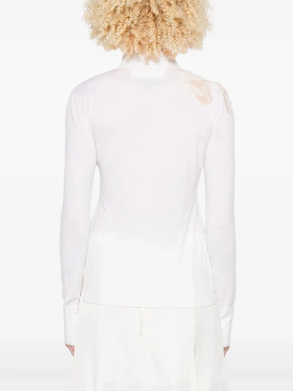 Ermanno Scervino Long Sleeve Polo-Neck Sweater Size L / US 10 / IT 46 - 5 Thumbnail