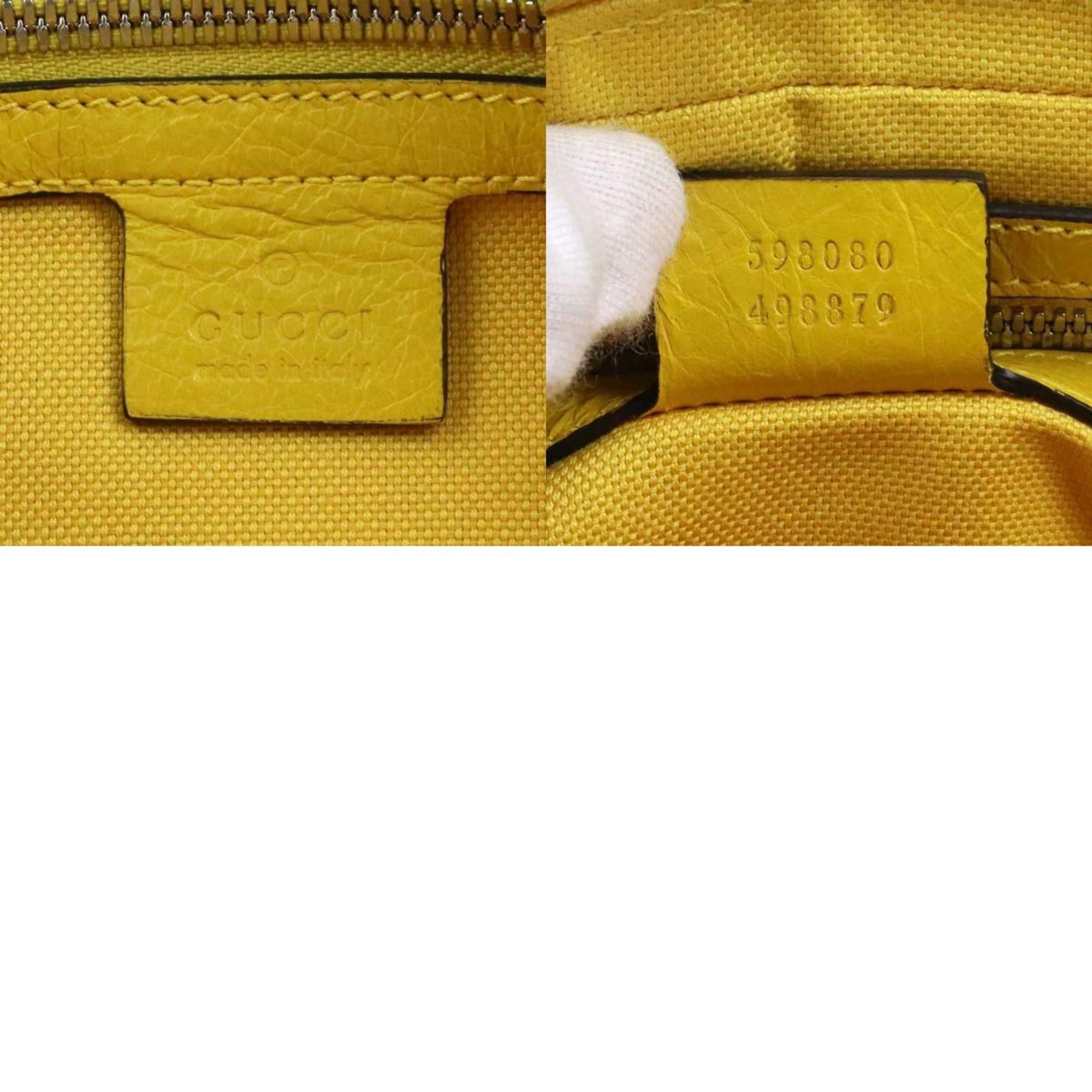 Gucci Gucci Interlocking G Leather Waist Bag/Body Bag in Yellow for Men and Women, 598080 h31356a Size ONE SIZE - 5 Thumbnail