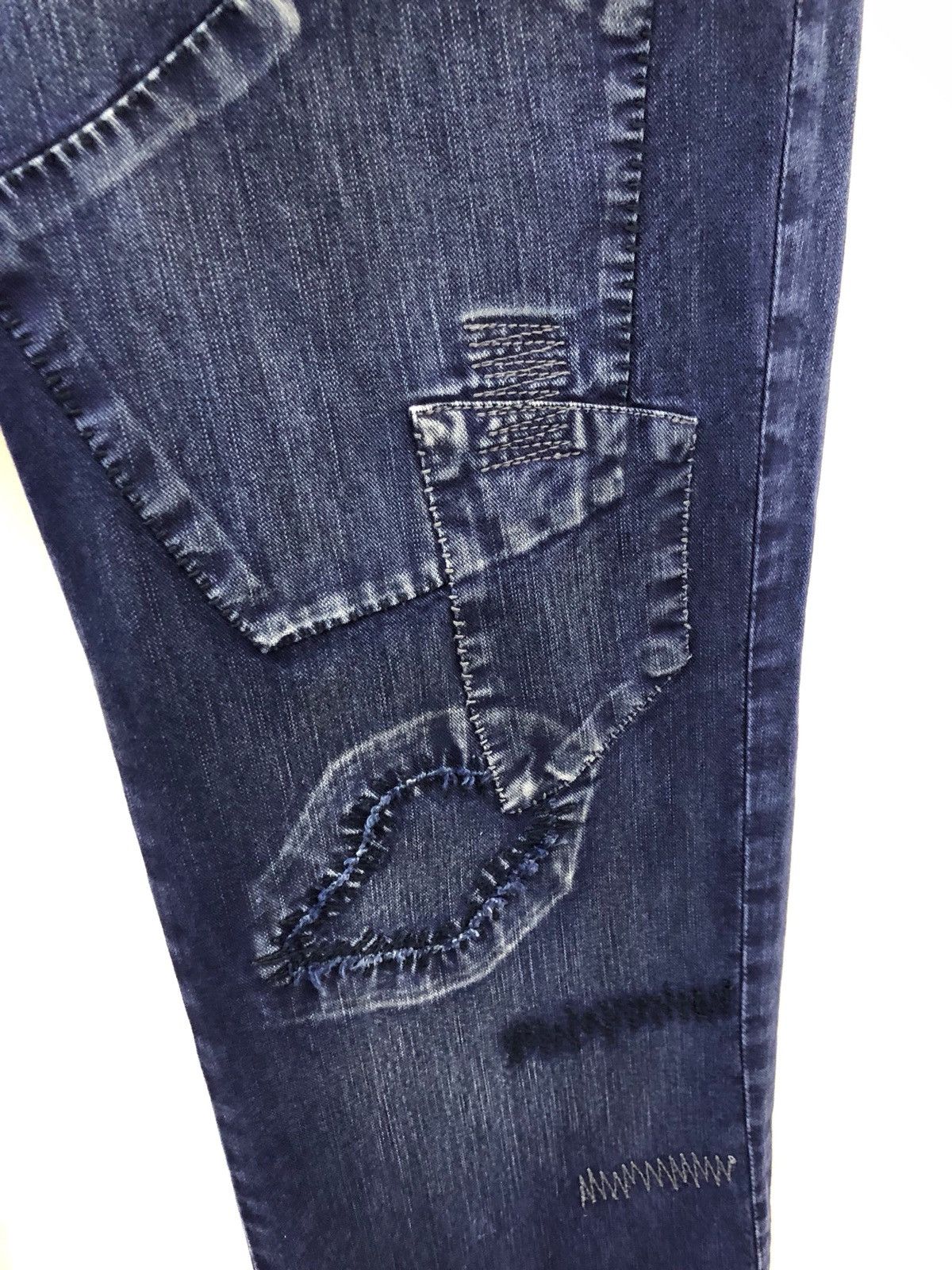 Indigo KU Japan Indigo Patchwork Trouser Pant Size US 31 - 7 Thumbnail