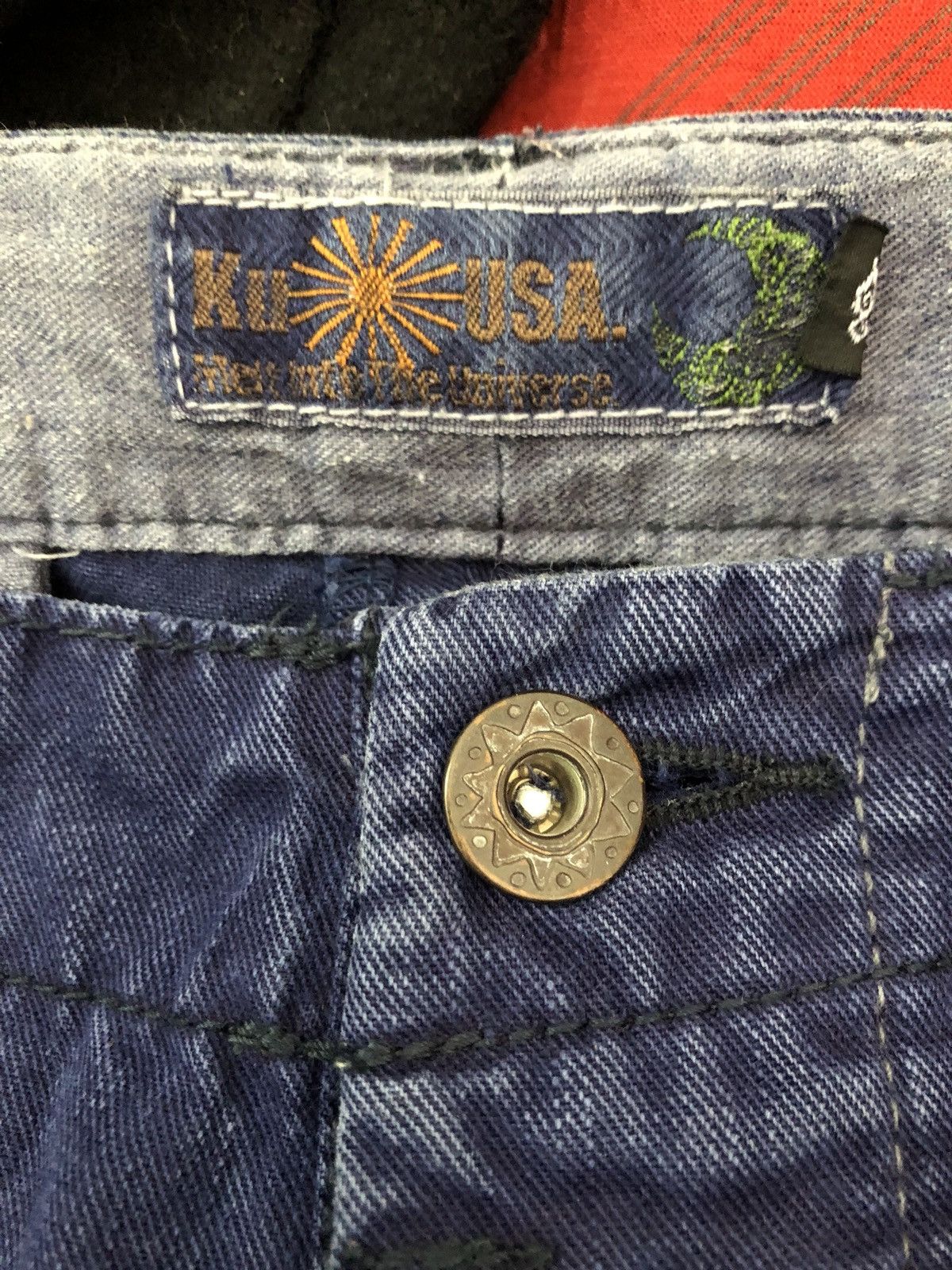 Indigo KU Japan Indigo Patchwork Trouser Pant Size US 31 - 14 Thumbnail