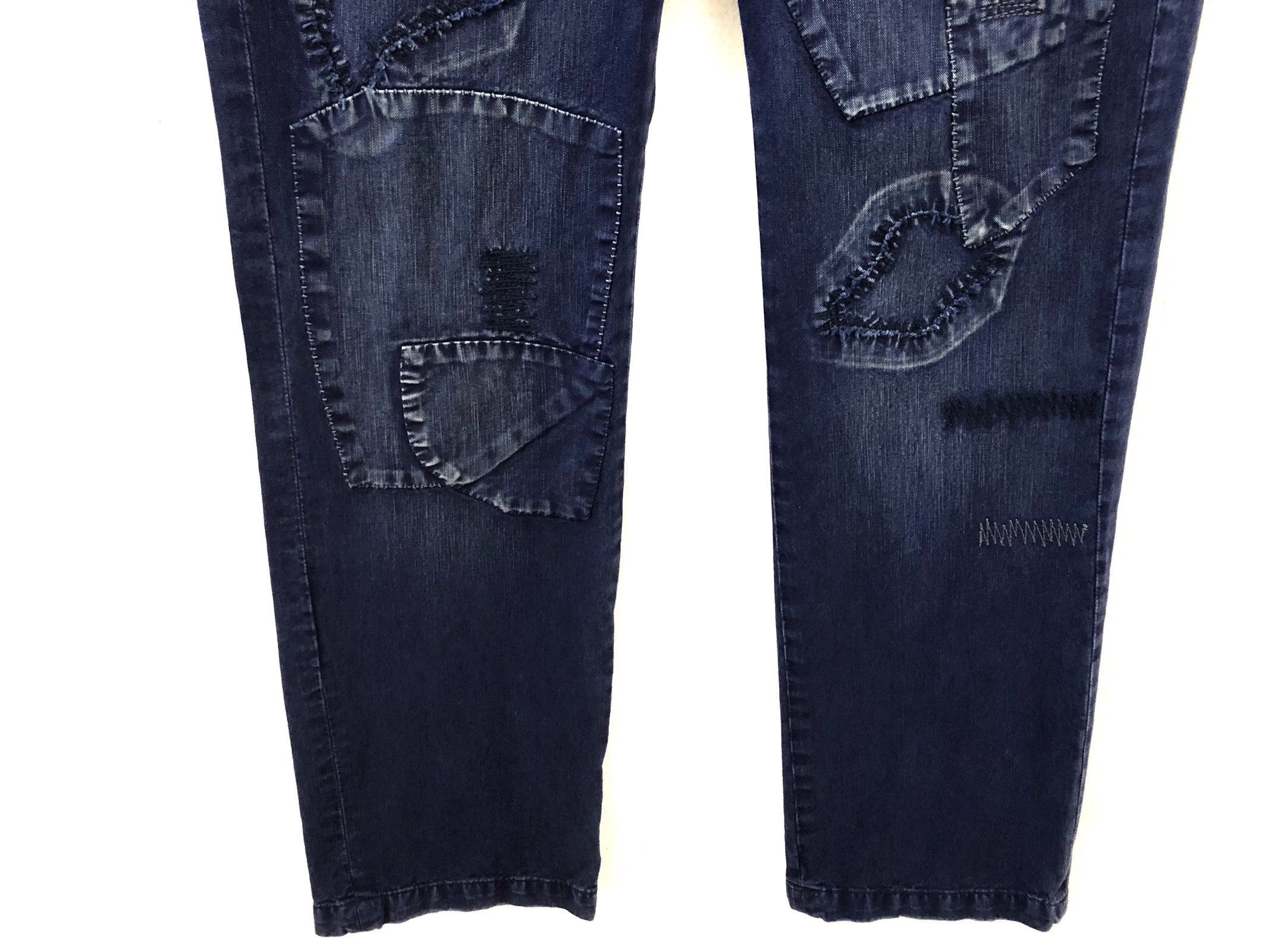 Indigo KU Japan Indigo Patchwork Trouser Pant Size US 31 - 3 Thumbnail
