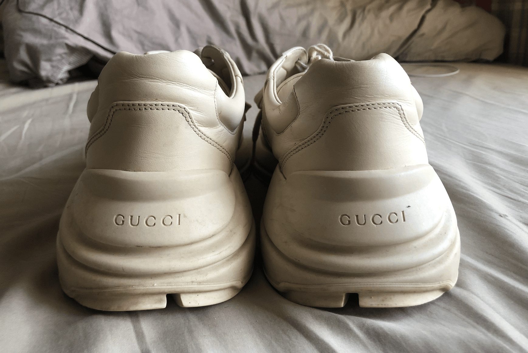 Gucci Gucci Rython Retro Logo Leather Sneakers Size US 12 / EU 45 - 3 Thumbnail