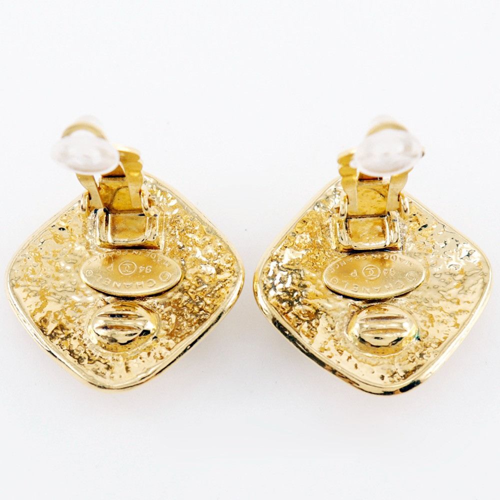 Chanel Chanel Chanel Coco Mark Earrings Metal Earrings Size ONE SIZE - 4 Thumbnail
