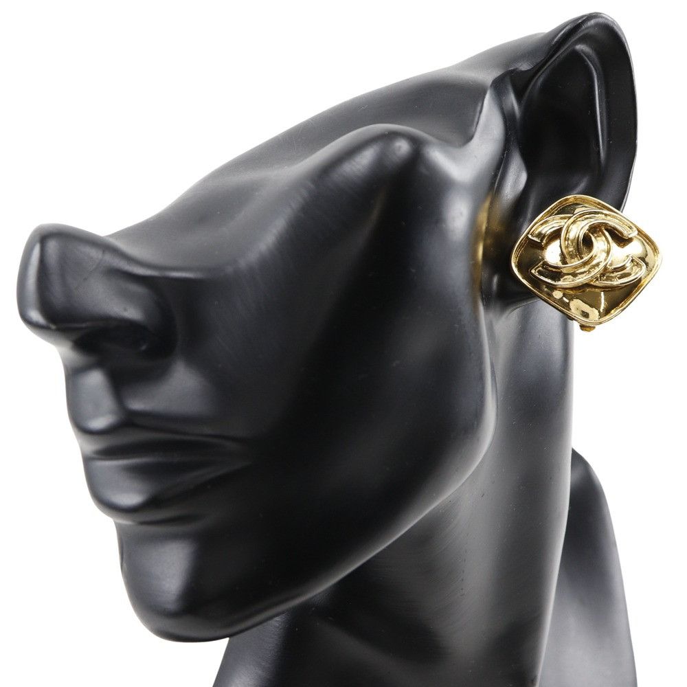 Chanel Chanel Chanel Coco Mark Earrings Metal Earrings Size ONE SIZE - 2 Thumbnail