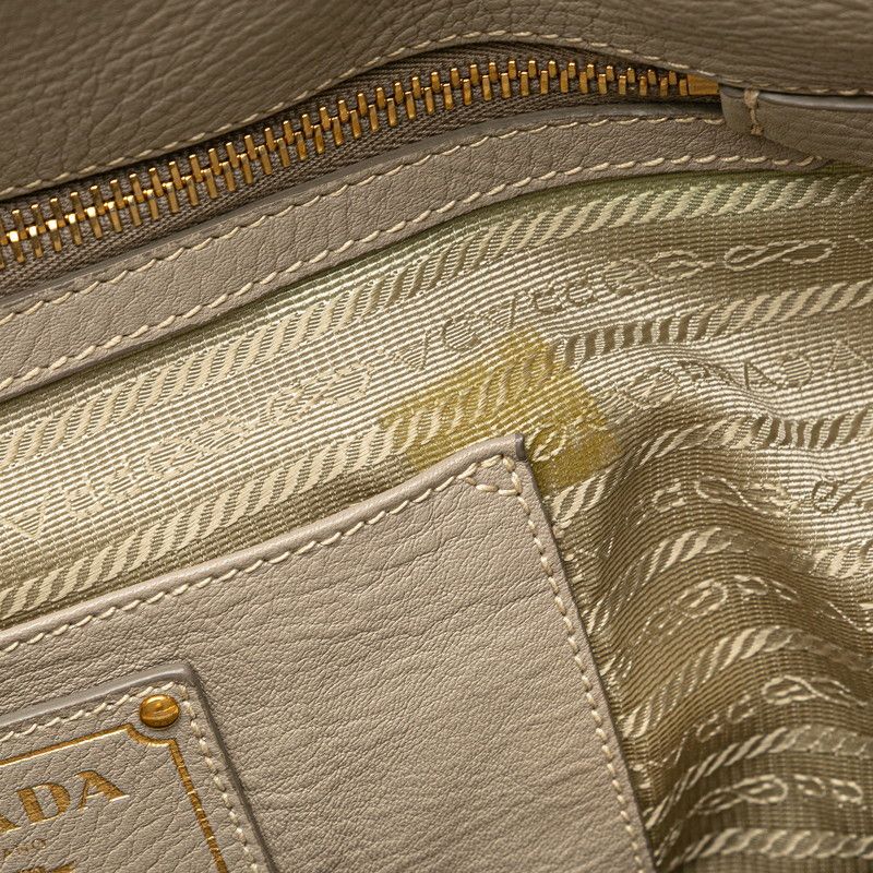 Prada Prada Prada Logo Leather 2way Handbag Leather Shoulder Bag Size ONE SIZE - 4 Thumbnail