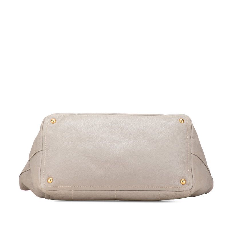 Prada Prada Prada Logo Leather 2way Handbag Leather Shoulder Bag Size ONE SIZE - 3 Thumbnail