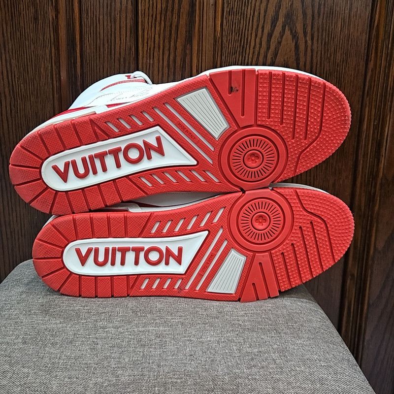 Louis Vuitton Louis Vuitton Trendy High-Top Sports Shoes 0079 Size US 8 / IT 38 - 4 Thumbnail