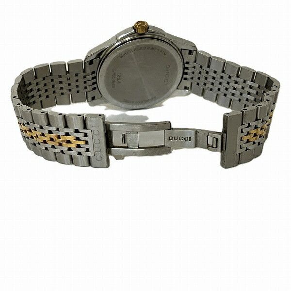 Gucci Gucci Gucci G-Timeless Stainless Steel Gold Plated Watch Metal Quartz 126.4 Size ONE SIZE - 7 Thumbnail
