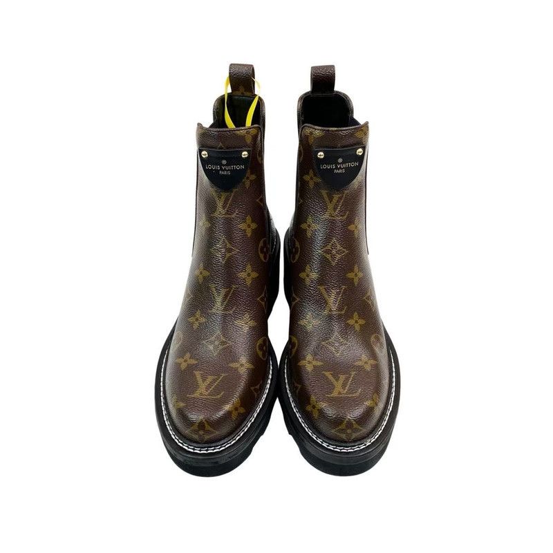 Louis Vuitton Louis Vuitton Beaubourg Chelsea Boots for Women 0079 Size US 8 / IT 38 - 3 Thumbnail