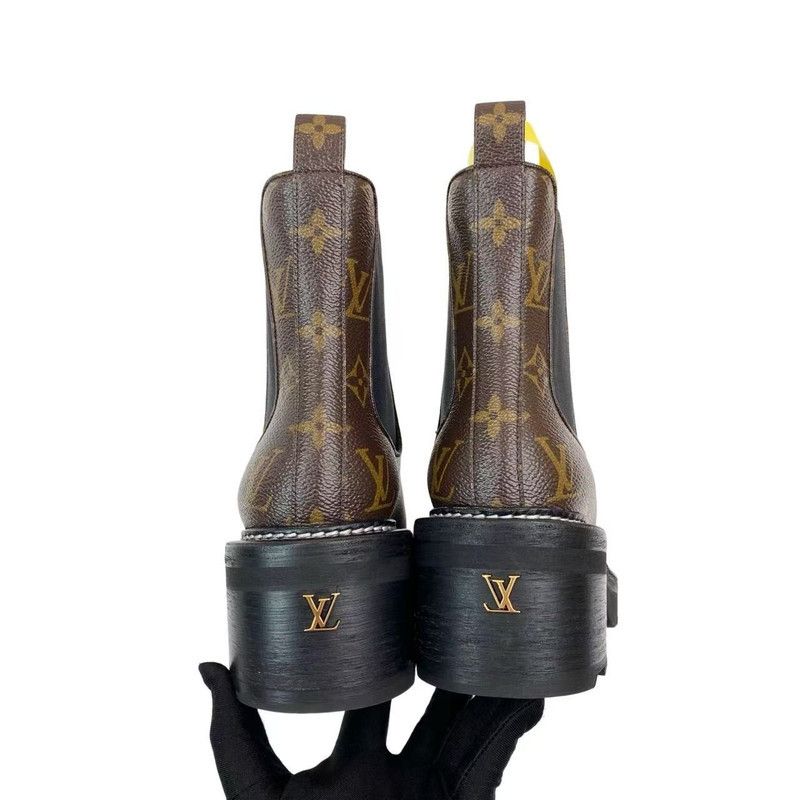 Louis Vuitton Louis Vuitton Beaubourg Chelsea Boots for Women 0079 Size US 8 / IT 38 - 6 Thumbnail