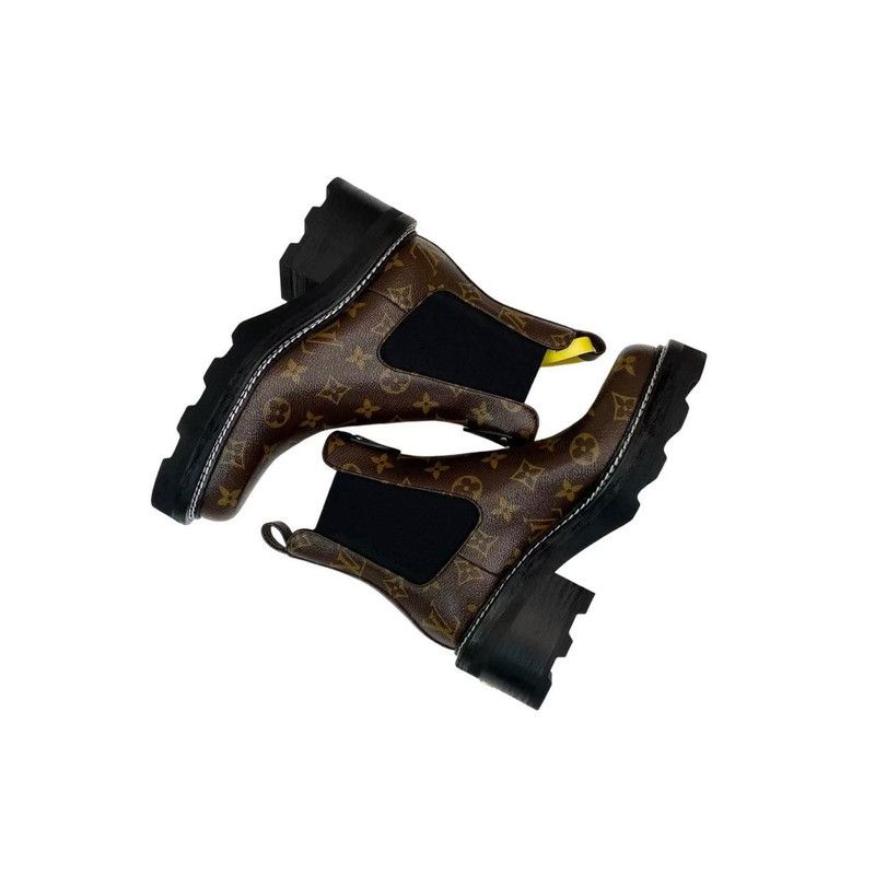 Louis Vuitton Louis Vuitton Beaubourg Chelsea Boots for Women 0079 Size US 8 / IT 38 - 5 Thumbnail