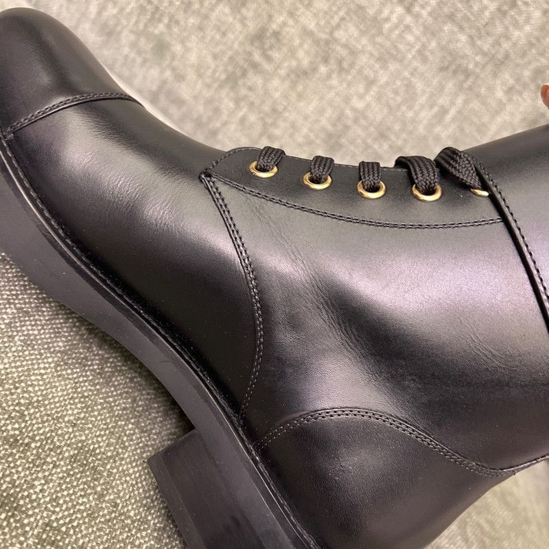 Louis Vuitton Louis Vuitton Wonderland Black Leather Martin Boots 0079 Size US 8 / IT 38 - 11 Thumbnail