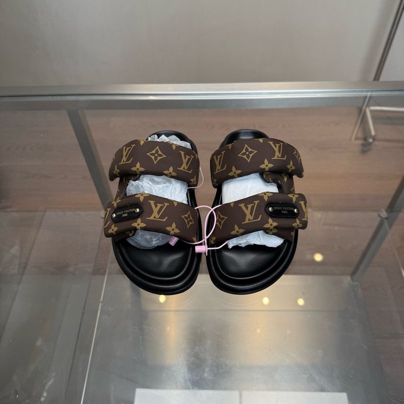 Louis Vuitton Louis Vuitton Brown Pool Pillow Sandals 0079 Size US 8 / IT 38 - 2 Thumbnail