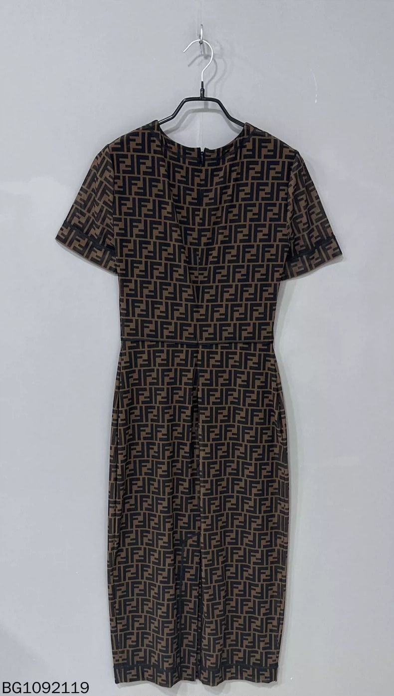 Fendi Fendi Monogram Mesh Short Sleeve Dress Size M / US 6-8 / IT 42-44 - 3 Thumbnail