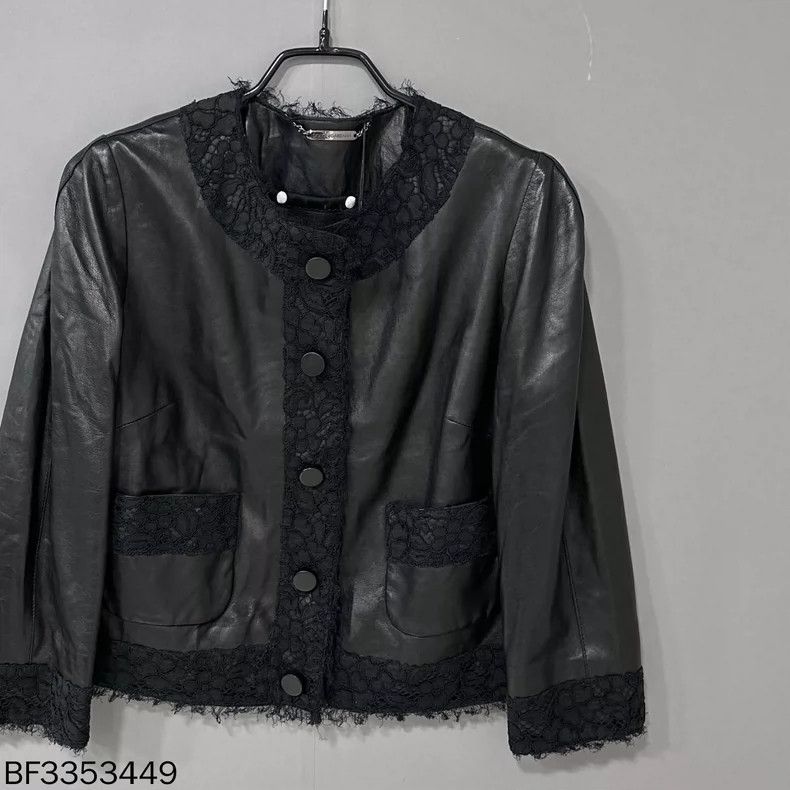 Dolce & Gabbana Dolce & Gabbana Leather Lace Jacket Size M / US 6-8 / IT 42-44 - 2 Thumbnail