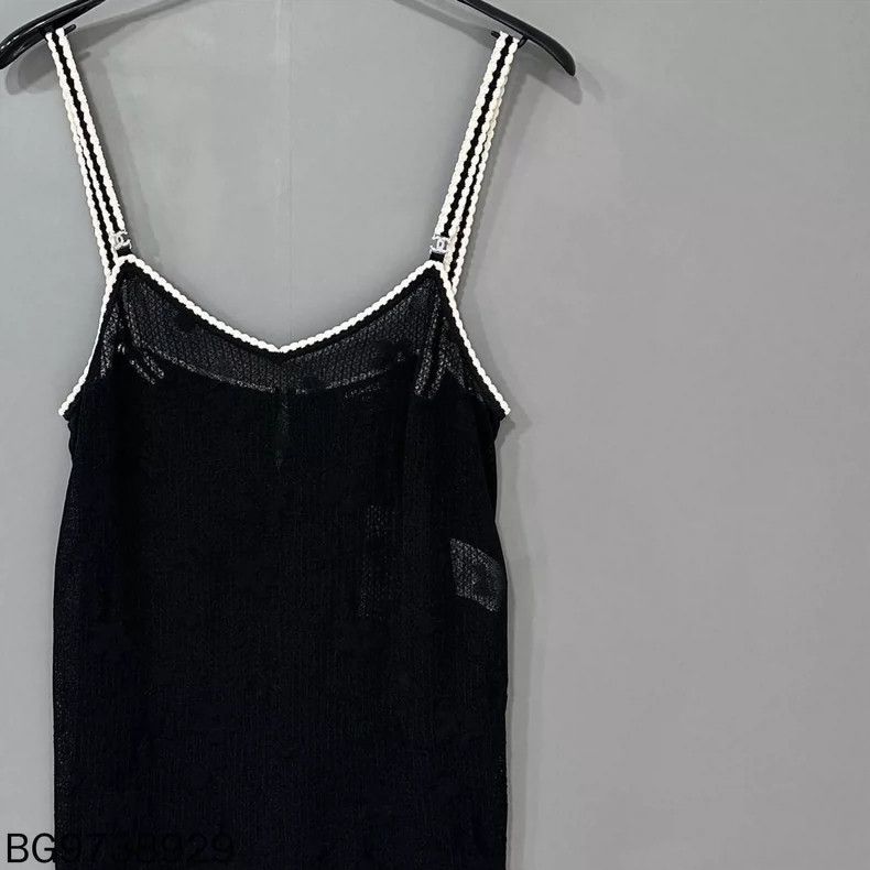 Chanel Chanel Black Knit Camisole Jennie style Size M / US 6-8 / IT 42-44 - 3 Thumbnail