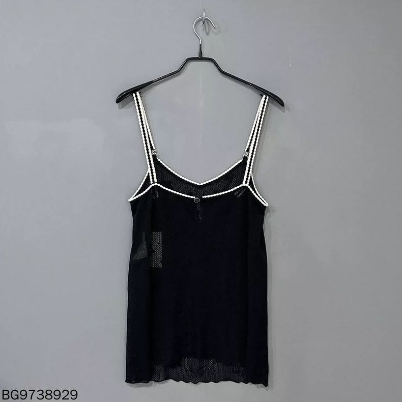 Chanel Chanel Black Knit Camisole Jennie style Size M / US 6-8 / IT 42-44 - 2 Thumbnail