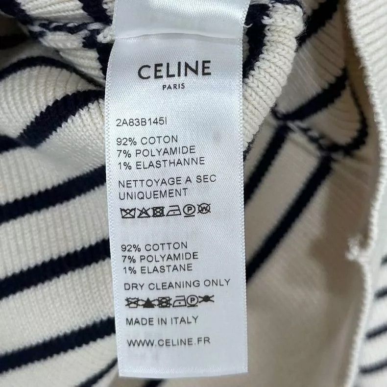 Celine Celine Striped Navy Style Sweater Size XS / US 0-2 / IT 36-38 - 4 Thumbnail