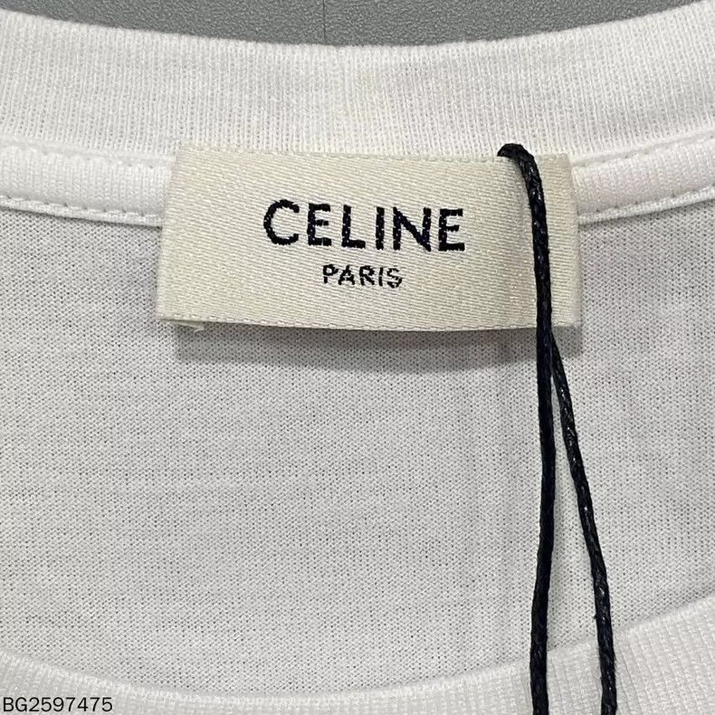 Celine Celine White Logo Short Sleeve T-shirt Size XS / US 0-2 / IT 36-38 - 5 Thumbnail