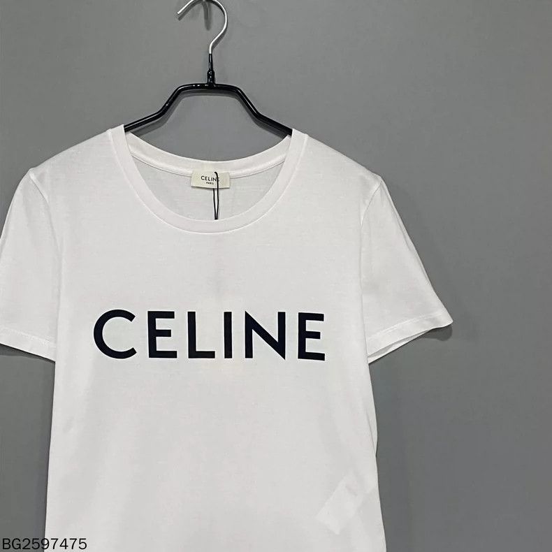 Celine Celine White Logo Short Sleeve T-shirt Size XS / US 0-2 / IT 36-38 - 2 Thumbnail
