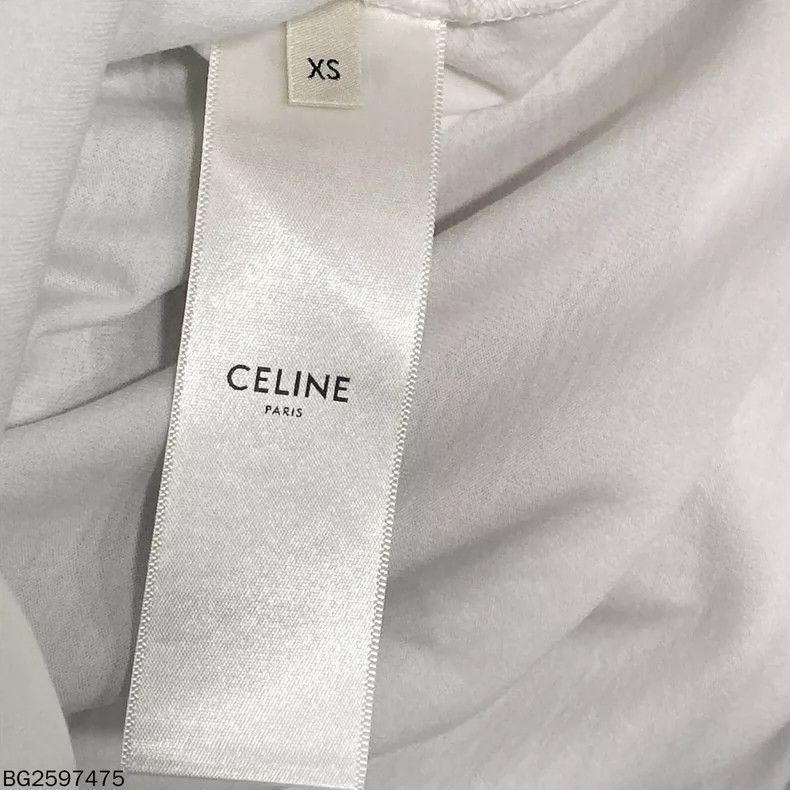 Celine Celine White Logo Short Sleeve T-shirt Size XS / US 0-2 / IT 36-38 - 4 Thumbnail