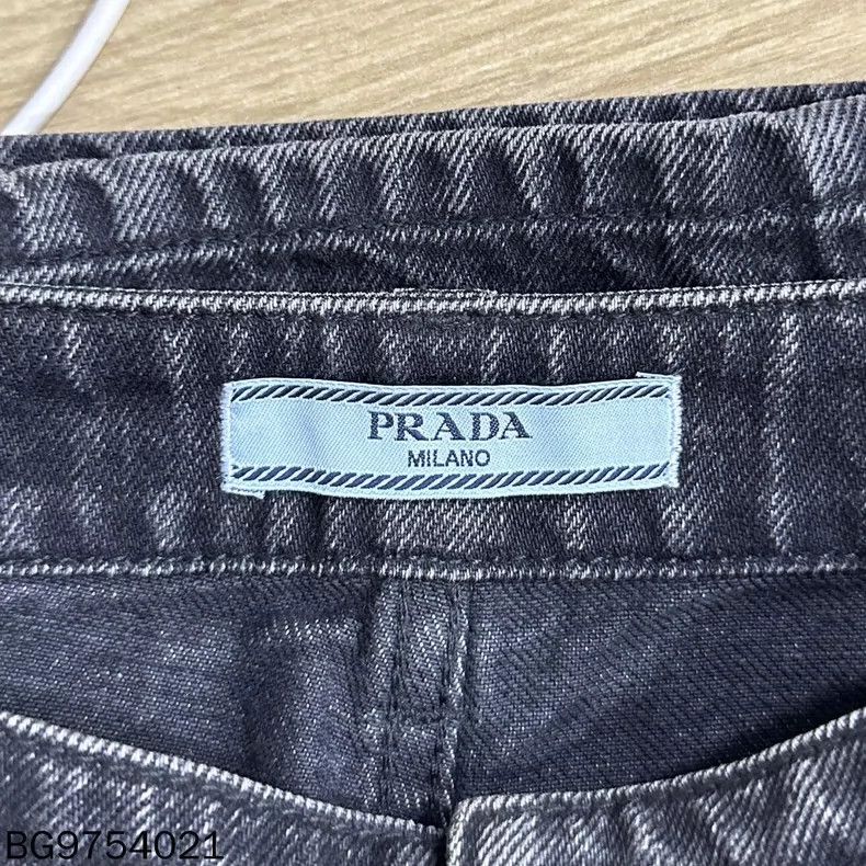 Prada PRADA Triangle Logo Denim Jeans Size 27" / US 4 / IT 40 - 5 Thumbnail