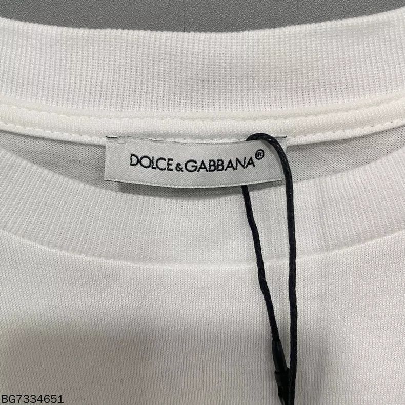 Dolce & Gabbana Dolce & Gabbana White Slogan Short Sleeve Size M / US 6-8 / IT 42-44 - 6 Thumbnail